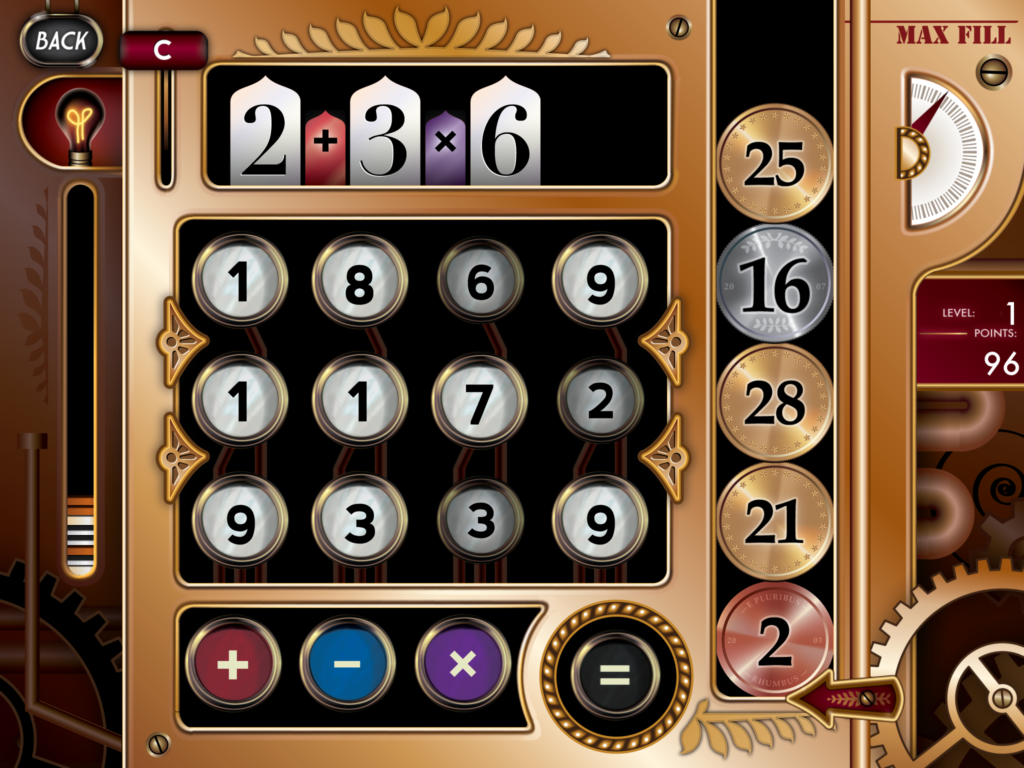 Number Rhumbus game screen
